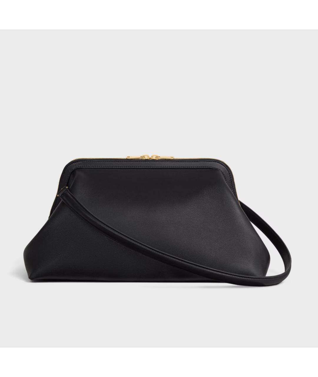 CELINE Черная кожаная сумка с короткими ручками, фото 4