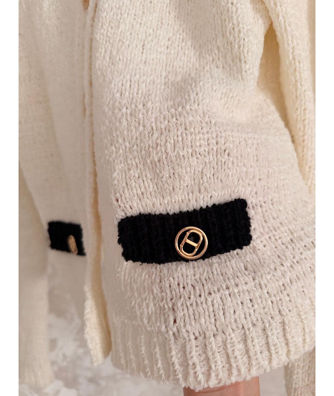 TWIN-SET Белый хлопковый жакет/пиджак, фото 3