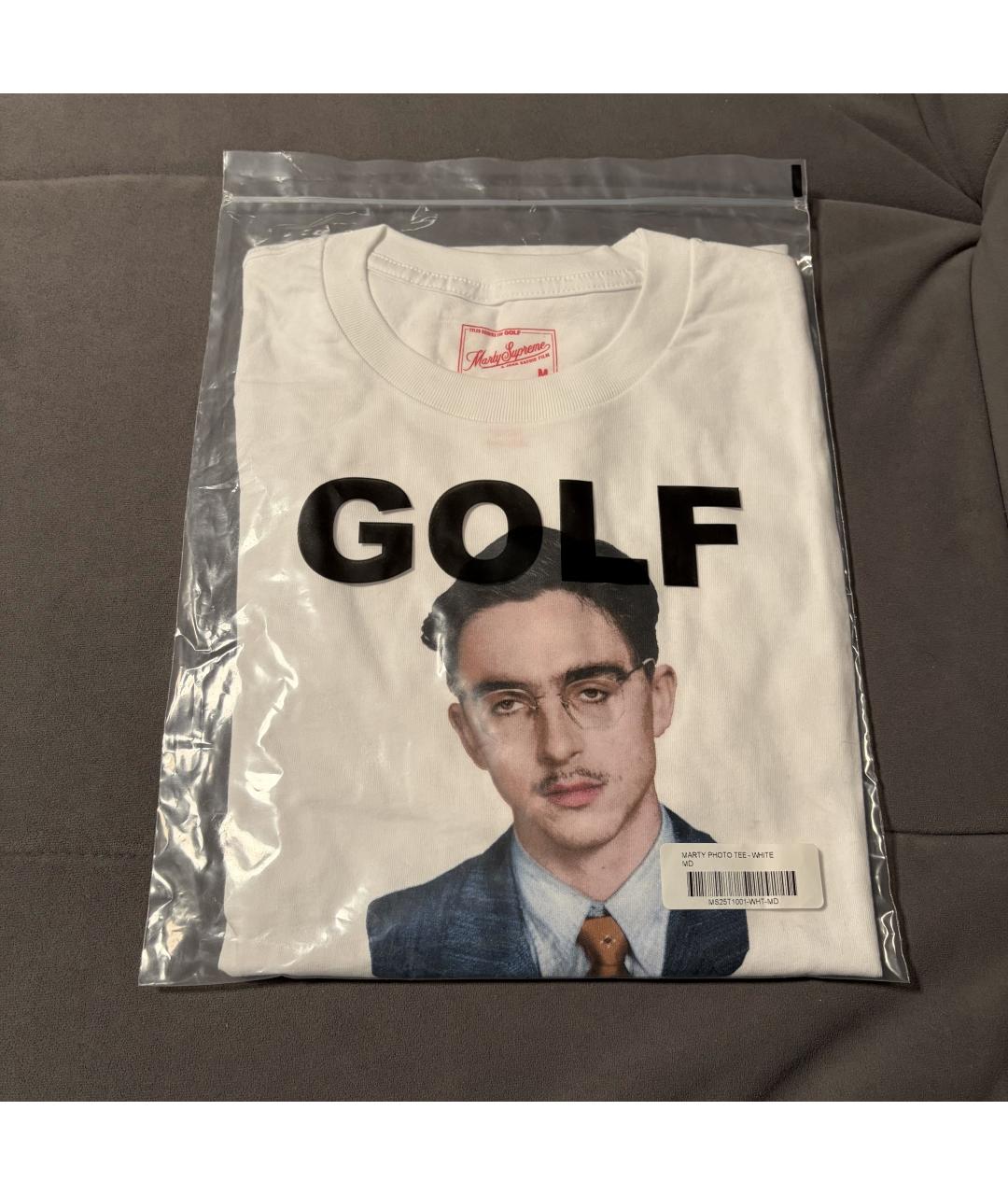 Golf Le Fleur Белая хлопковая футболка, фото 8