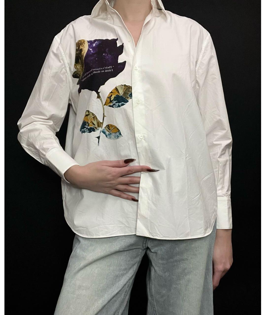 VALENTINO Белая хлопковая рубашка, фото 2