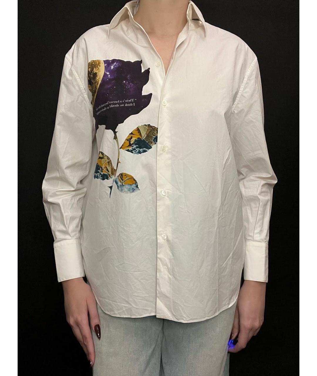 VALENTINO Белая хлопковая рубашка, фото 7