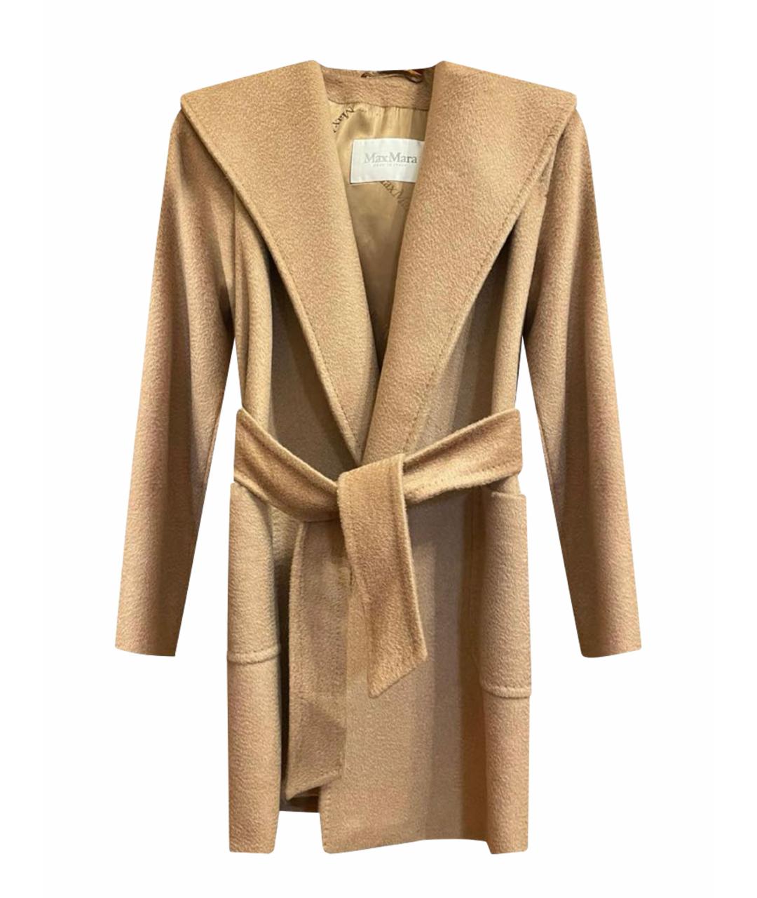 MAX MARA Горчичное пальто, фото 1