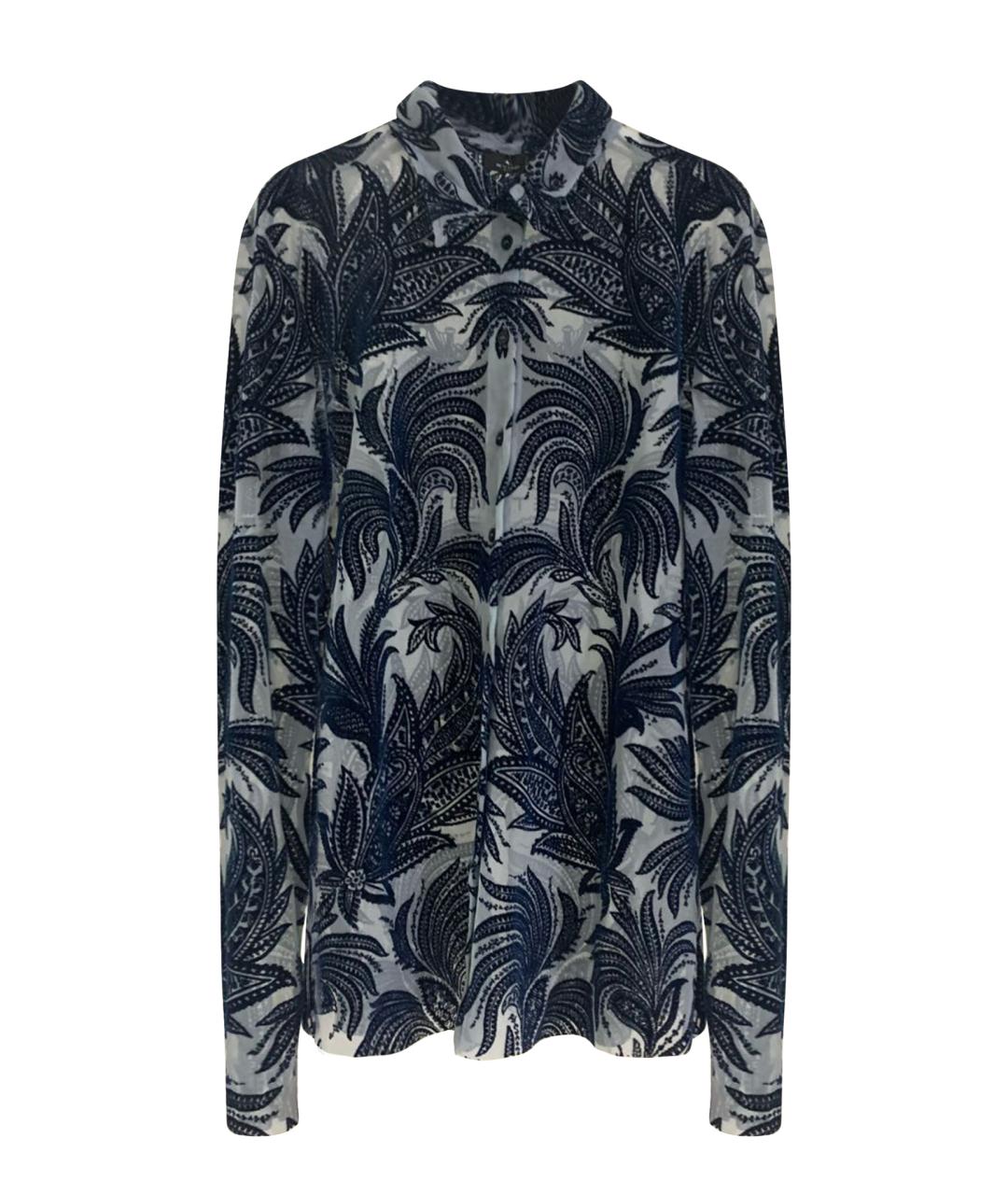 ETRO Синяя полиамидовая рубашка, фото 1