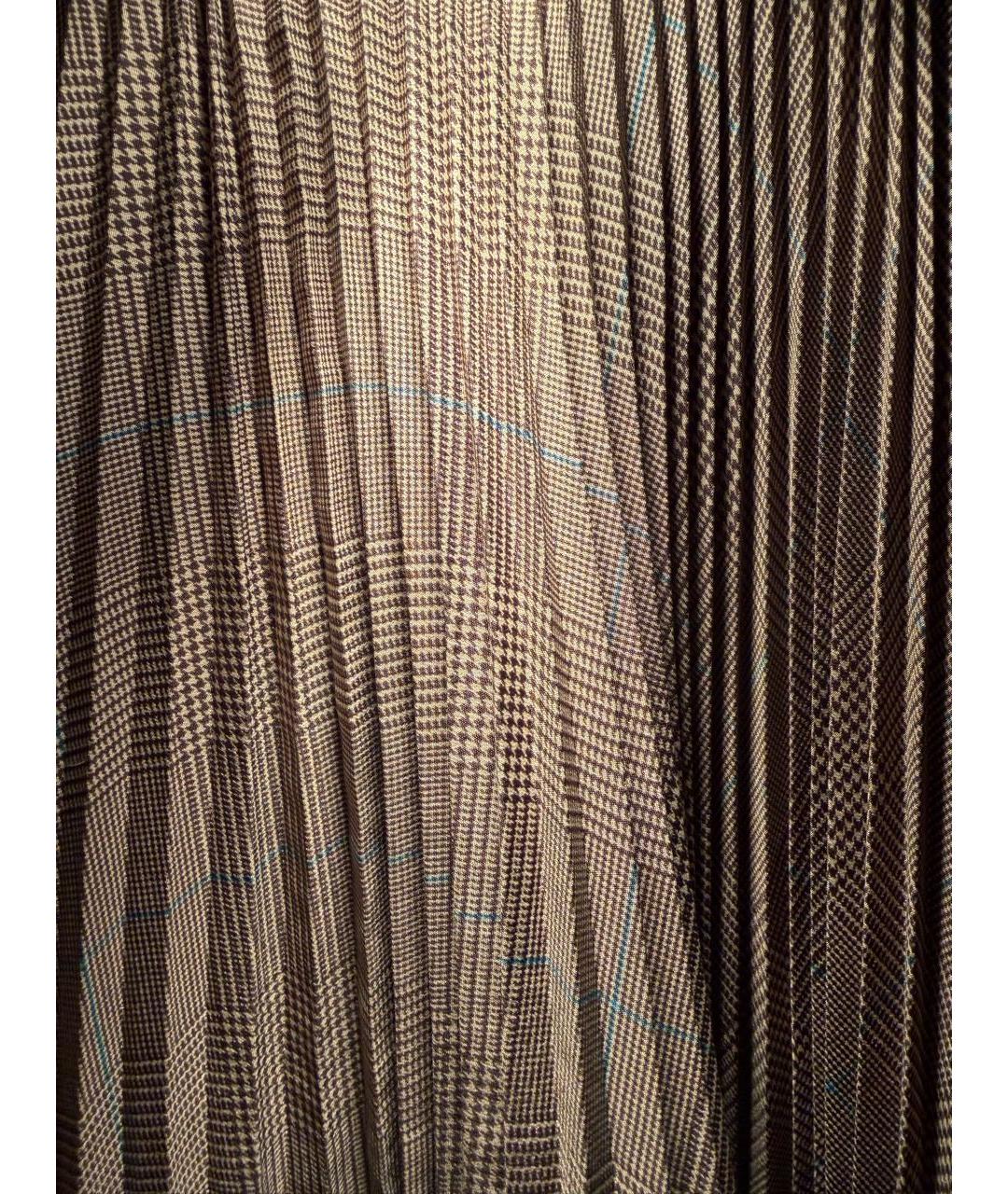 POLO RALPH LAUREN Бежевая вискозная юбка макси, фото 2