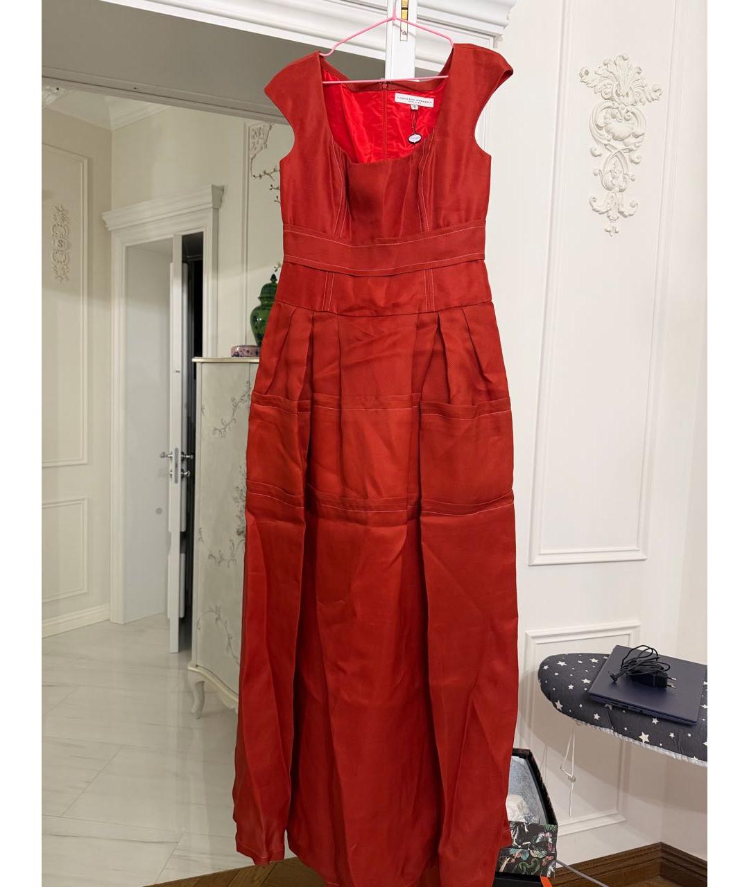 CAROLINA HERRERA Красное вечернее платье, фото 5