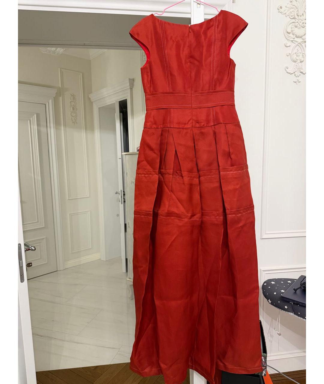 CAROLINA HERRERA Красное вечернее платье, фото 4