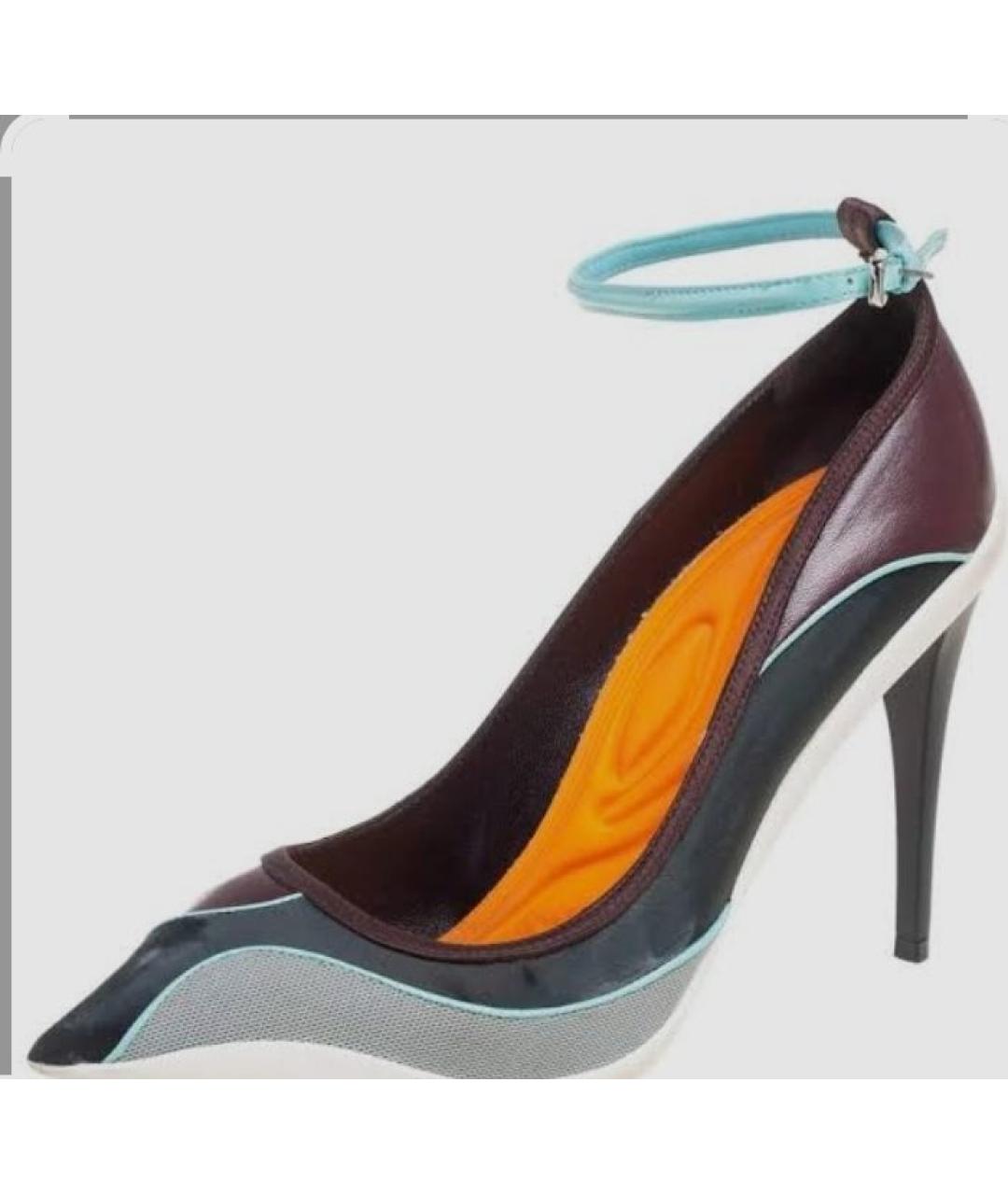 CHRISTIAN DIOR Мульти кожаные туфли, фото 2