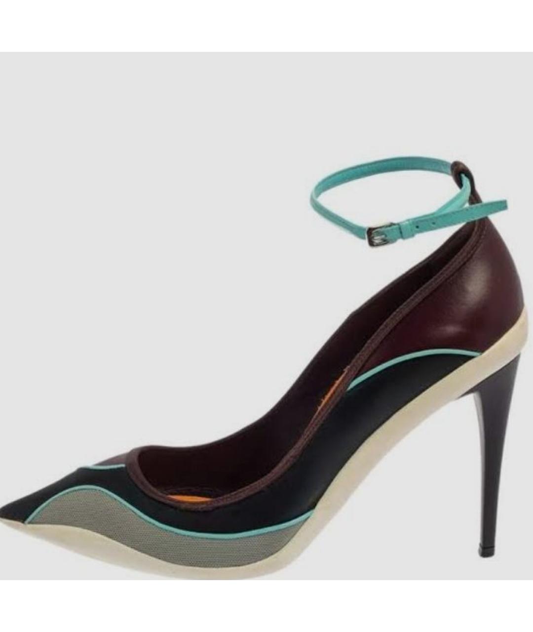 CHRISTIAN DIOR Мульти кожаные туфли, фото 6