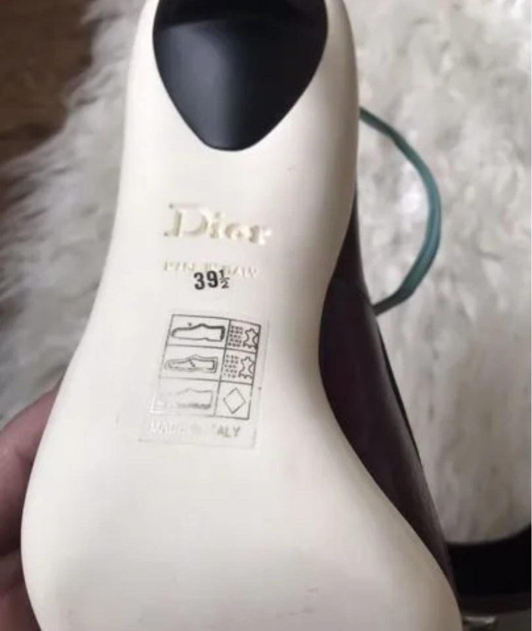 CHRISTIAN DIOR Мульти кожаные туфли, фото 4