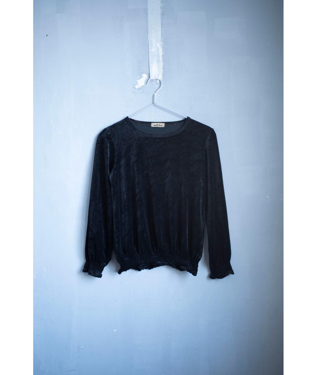 COMME DES GARÇONS Черный бархатный джемпер / свитер, фото 8