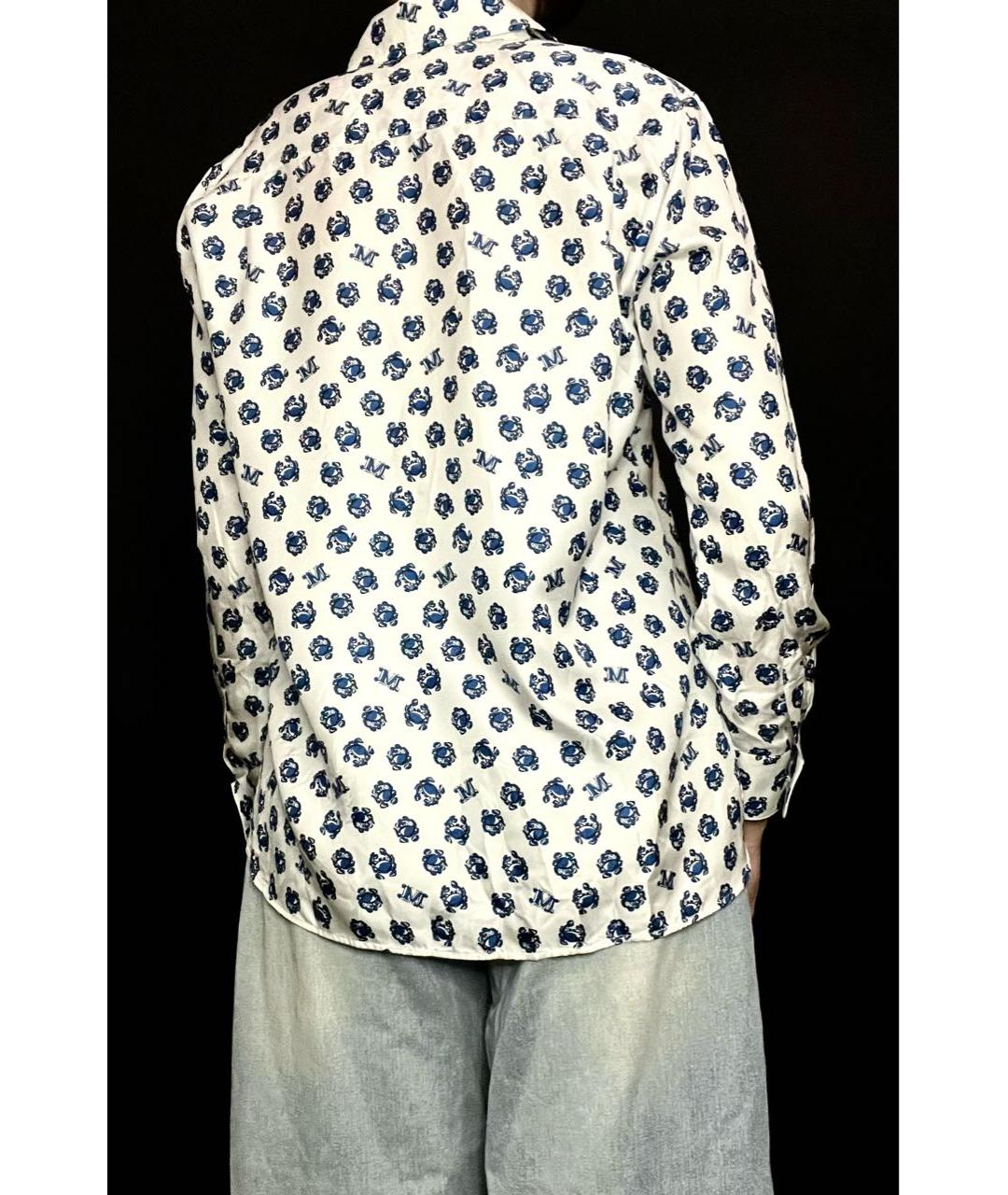 MAX MARA Белая шелковая блузы, фото 3