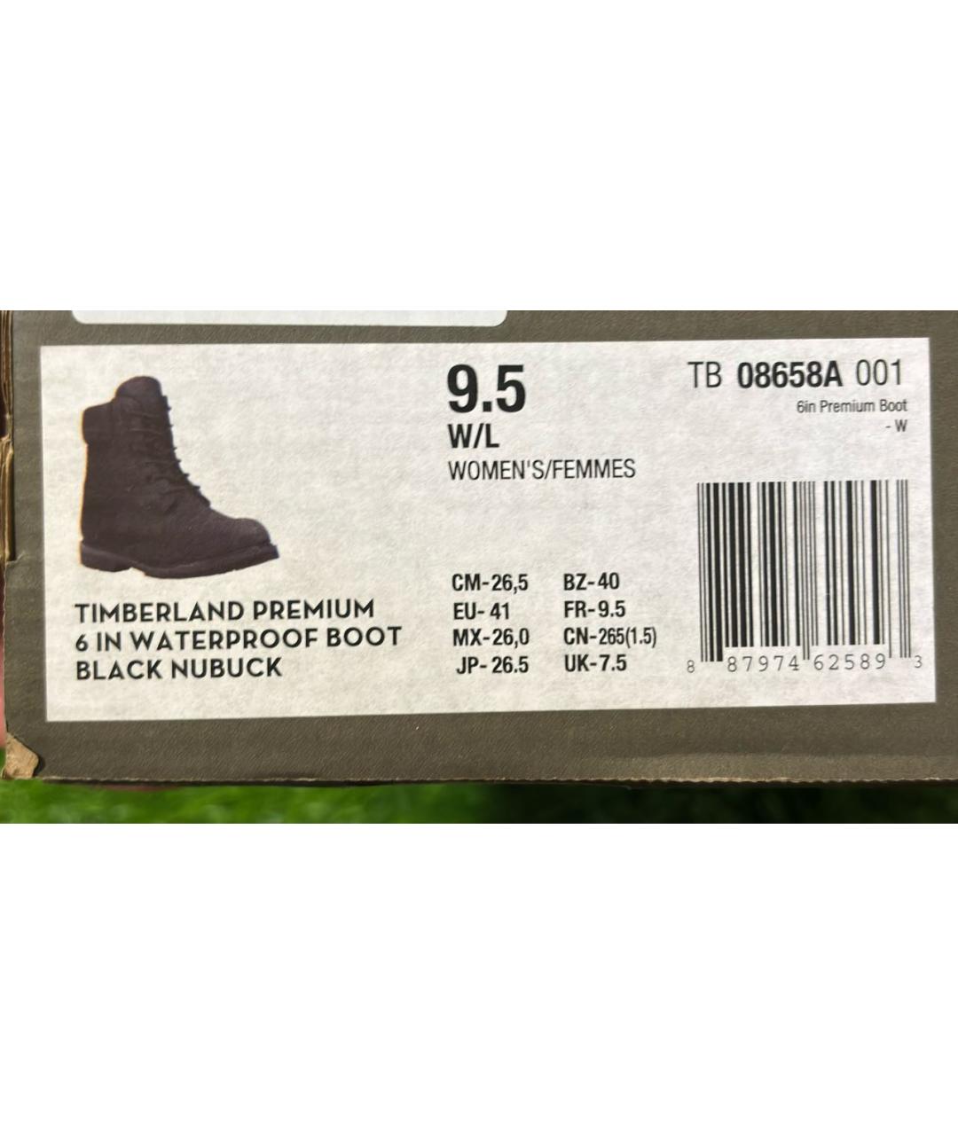 TIMBERLAND Черные нубуковые ботинки, фото 5