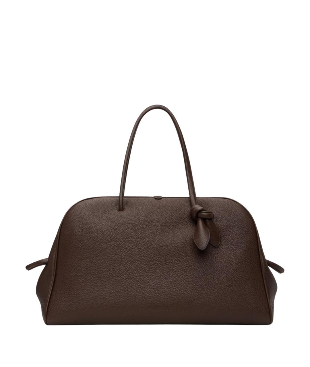 JACQUEMUS Коричневая кожаная сумка тоут, фото 1