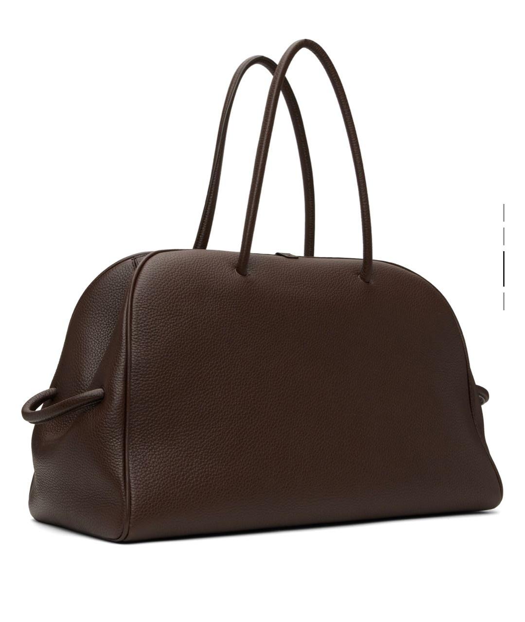 JACQUEMUS Коричневая кожаная сумка тоут, фото 3