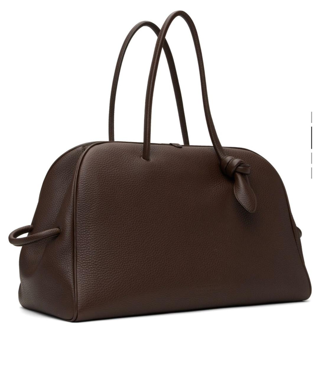 JACQUEMUS Коричневая кожаная сумка тоут, фото 2