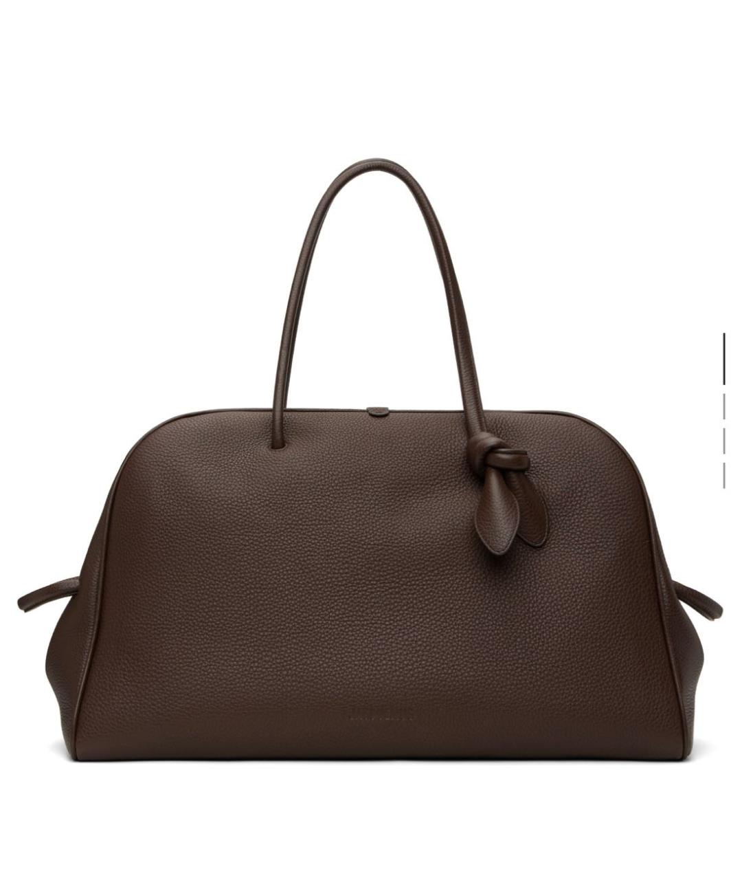 JACQUEMUS Коричневая кожаная сумка тоут, фото 9