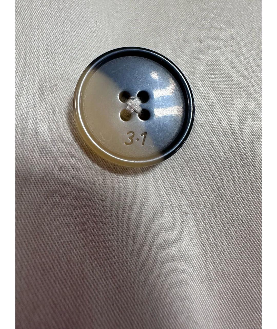 3.1 PHILLIP LIM Бежевый хлопковый тренч/плащ, фото 8