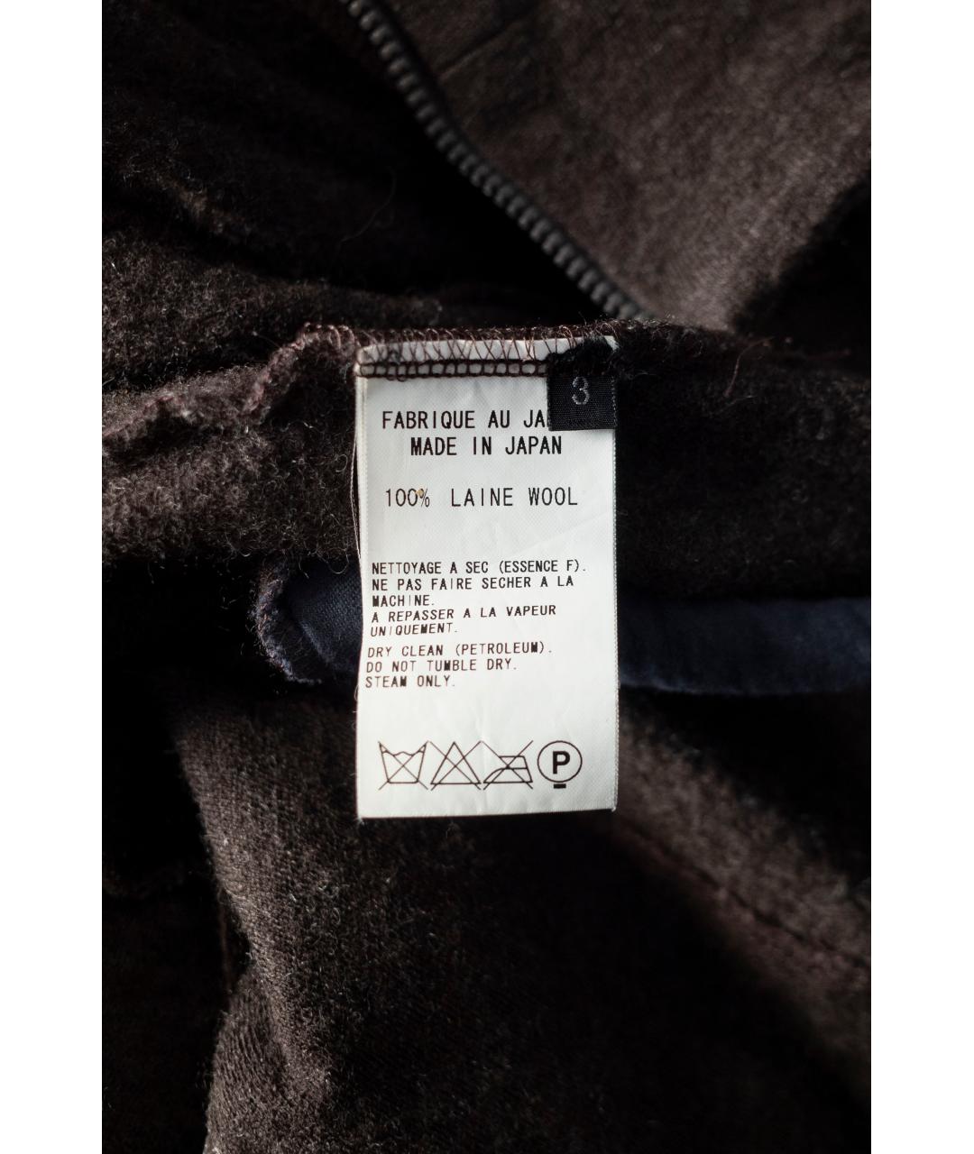 YOHJI YAMAMOTO Коричневый шерстяной джемпер / свитер, фото 7