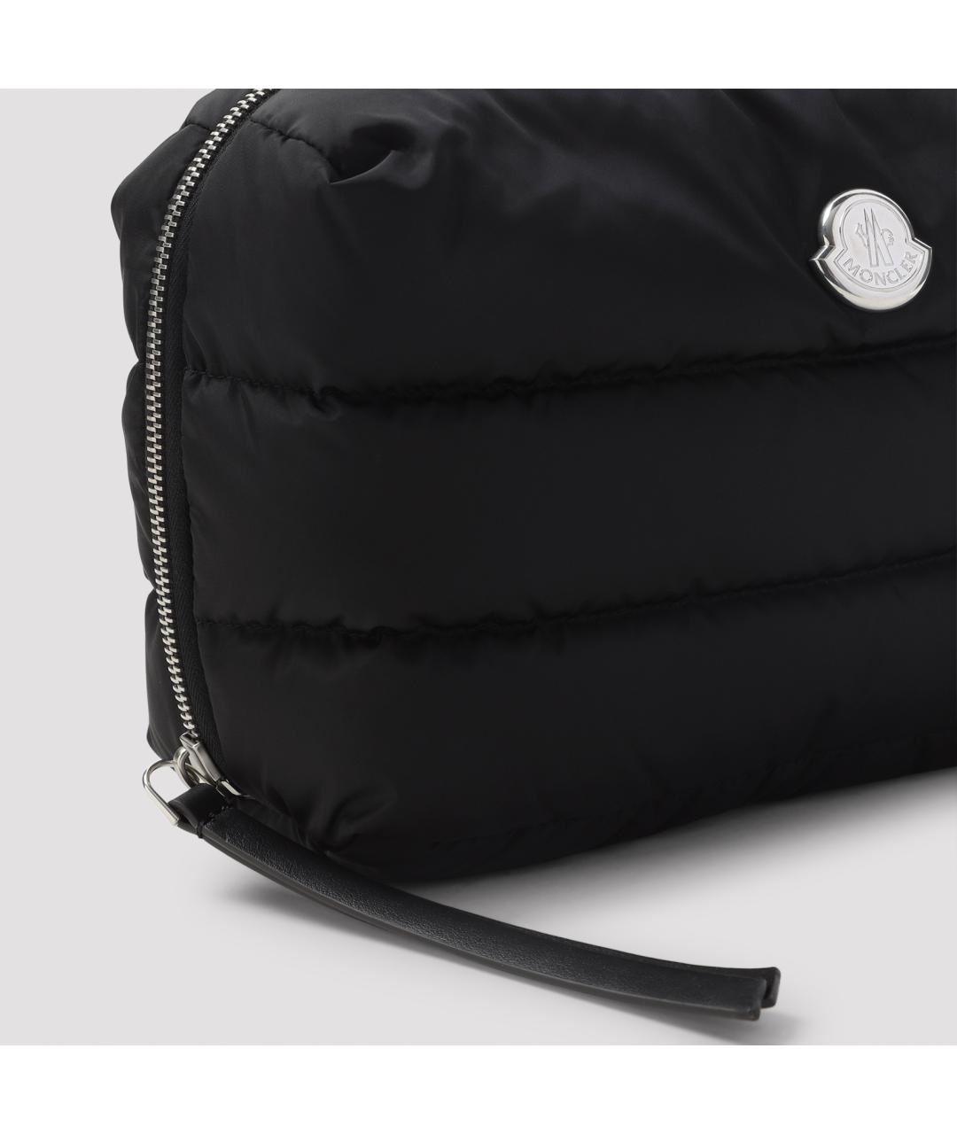 MONCLER Черная синтетическая косметичка, фото 4