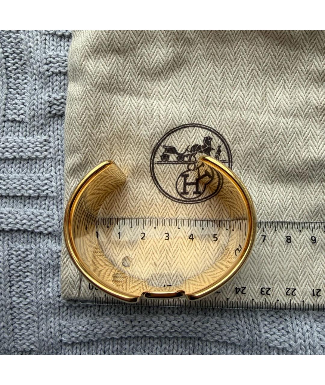 HERMES Золотой браслет, фото 8