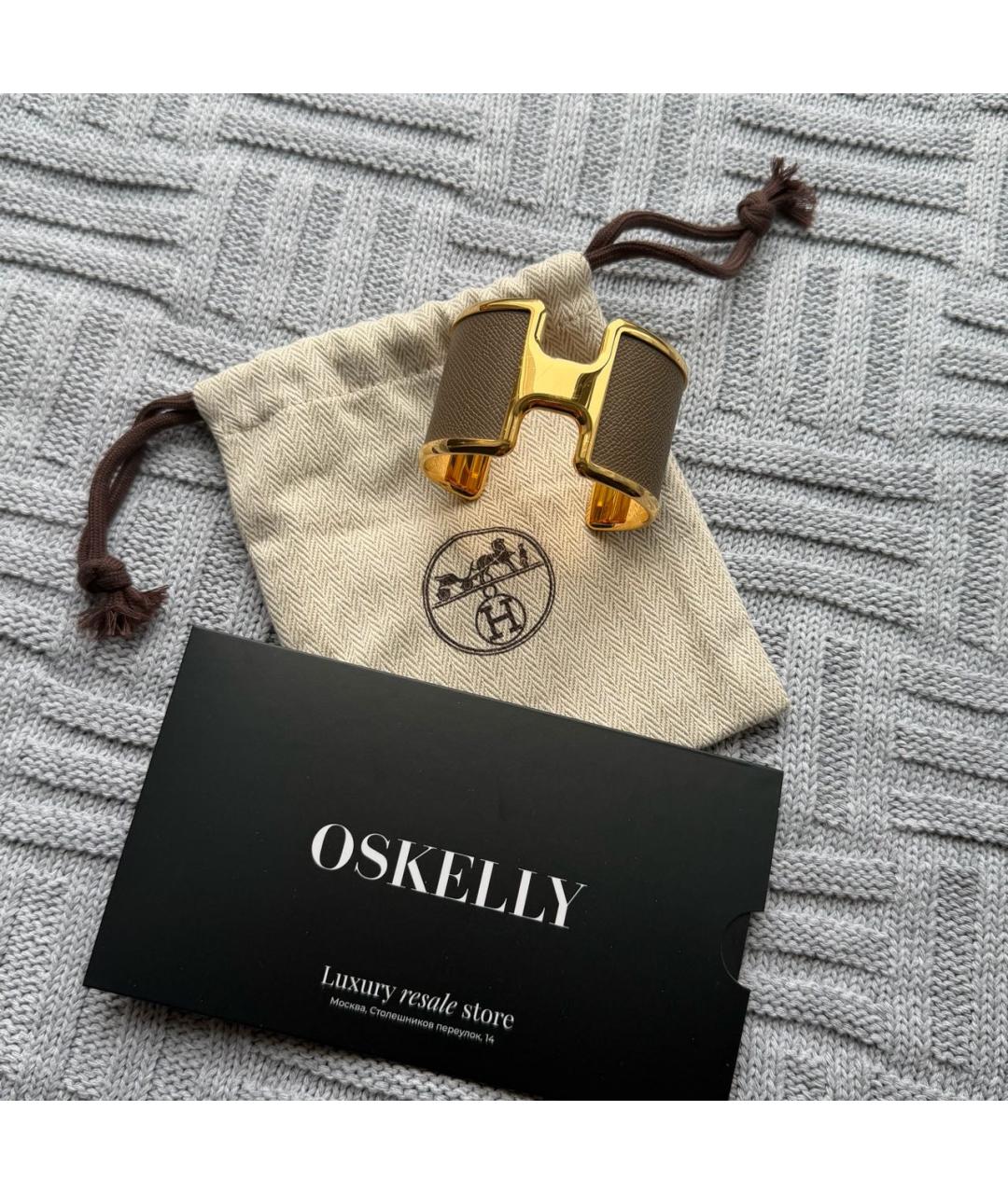 HERMES Золотой браслет, фото 2