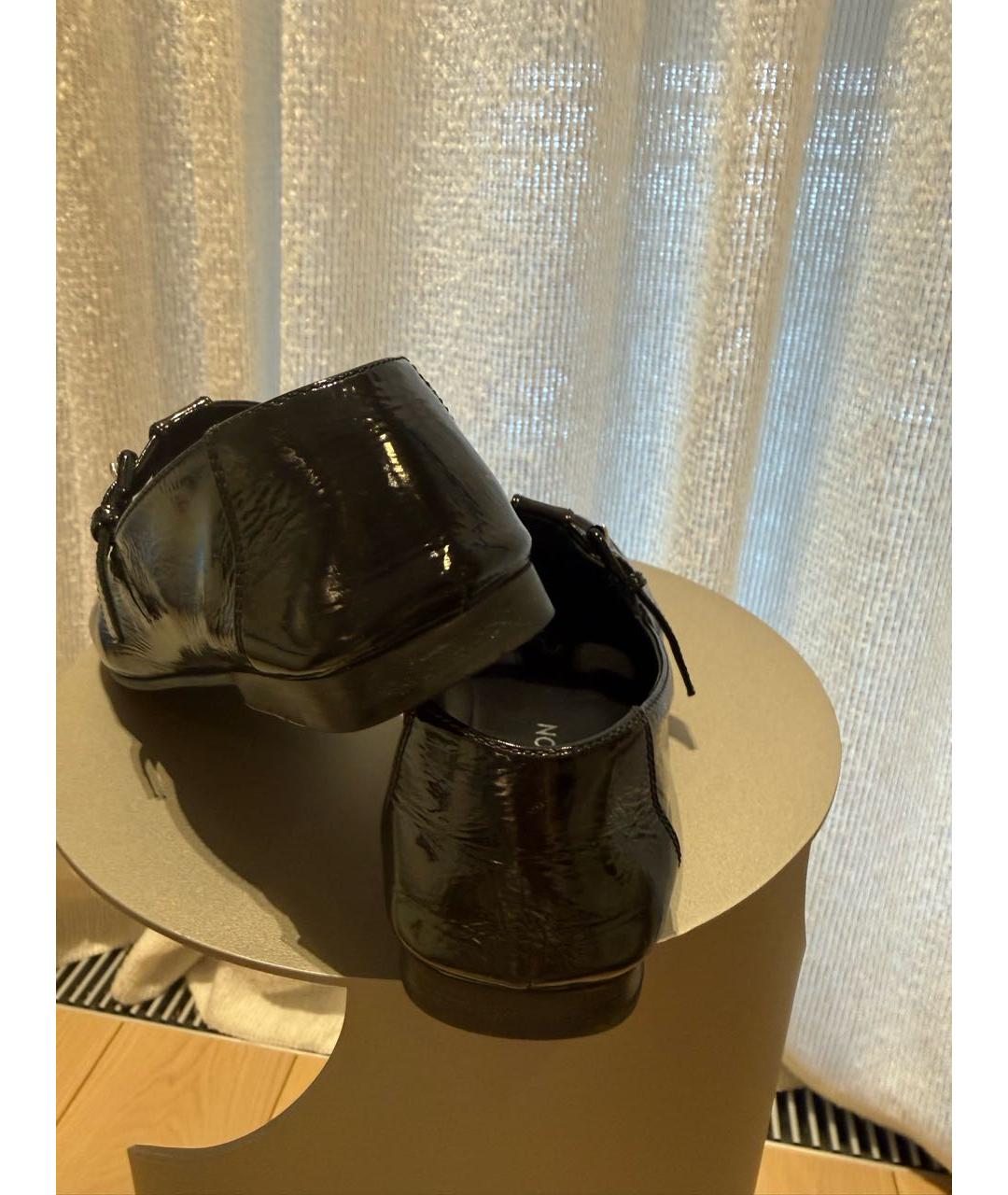 LOUIS VUITTON Черные балетки из лакированной кожи, фото 4