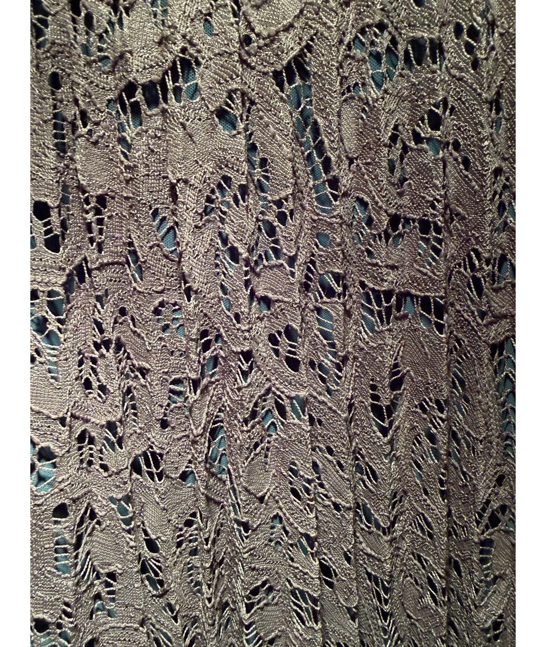 MAX MARA STUDIO Зеленая кружевная юбка макси, фото 3