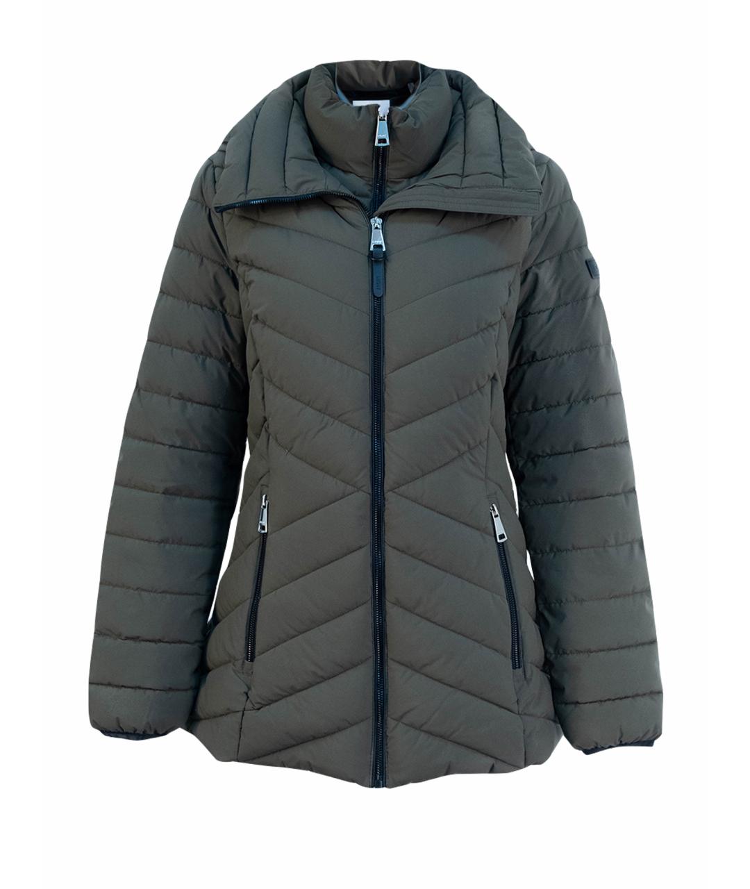 DKNY Хаки полиэстеровая куртка, фото 1