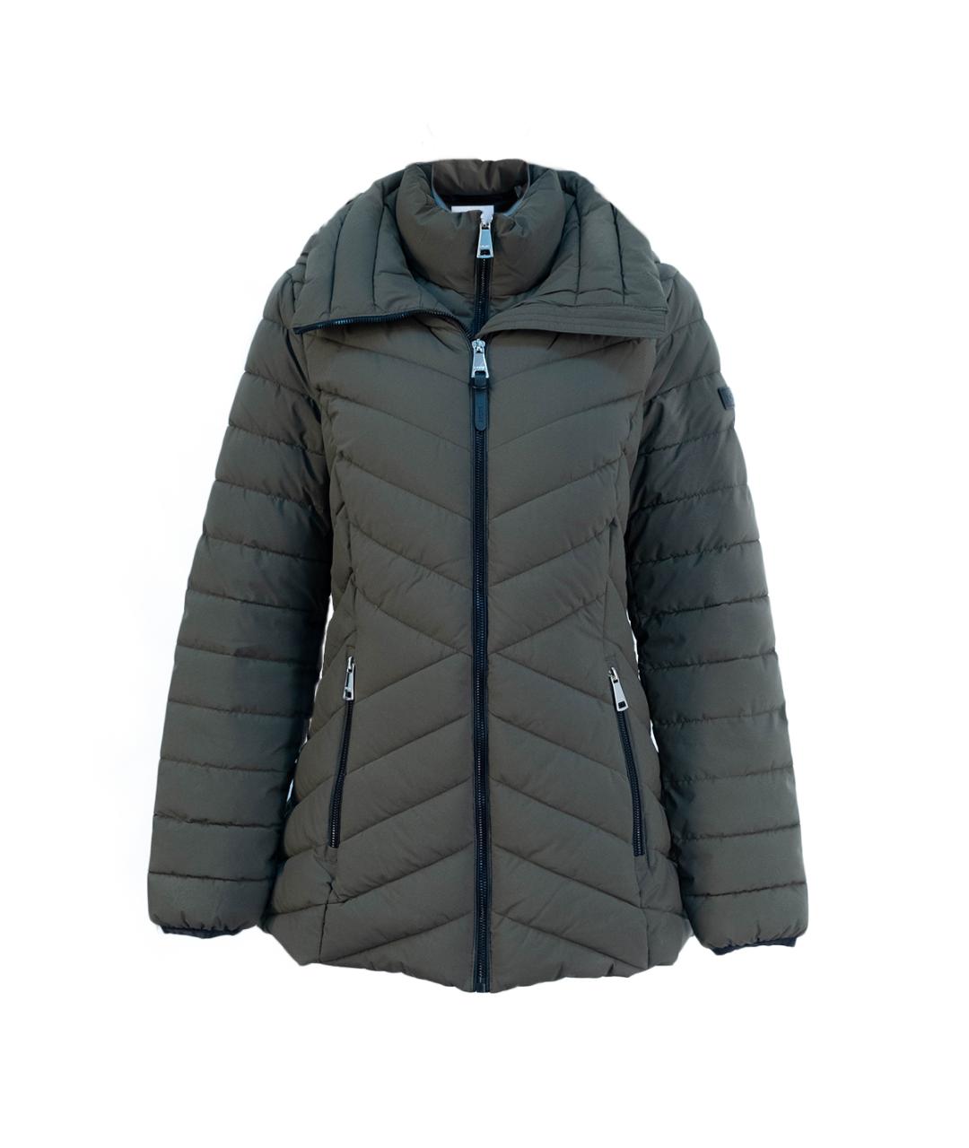 DKNY Хаки полиэстеровая куртка, фото 6