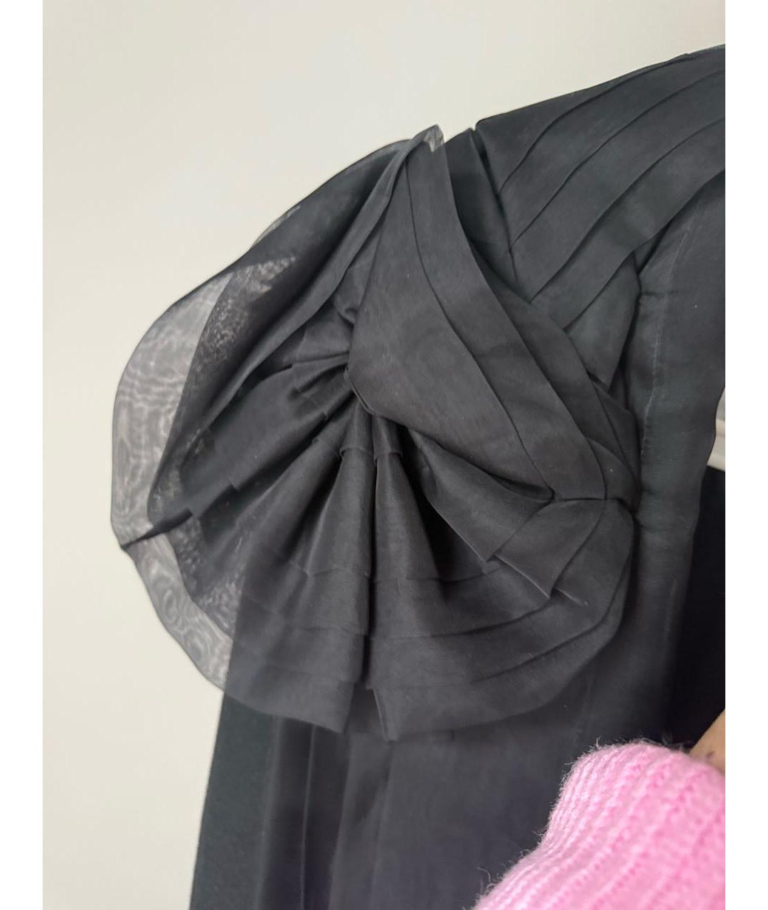 CHRISTIAN DIOR Черное кашемировое пальто, фото 4