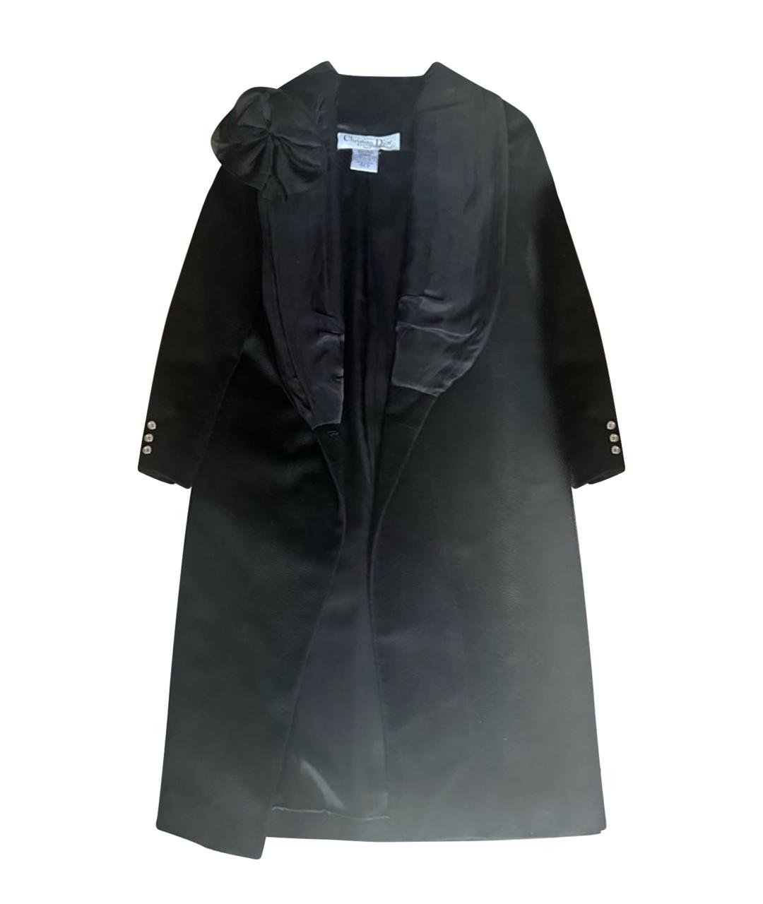 CHRISTIAN DIOR Черное кашемировое пальто, фото 1