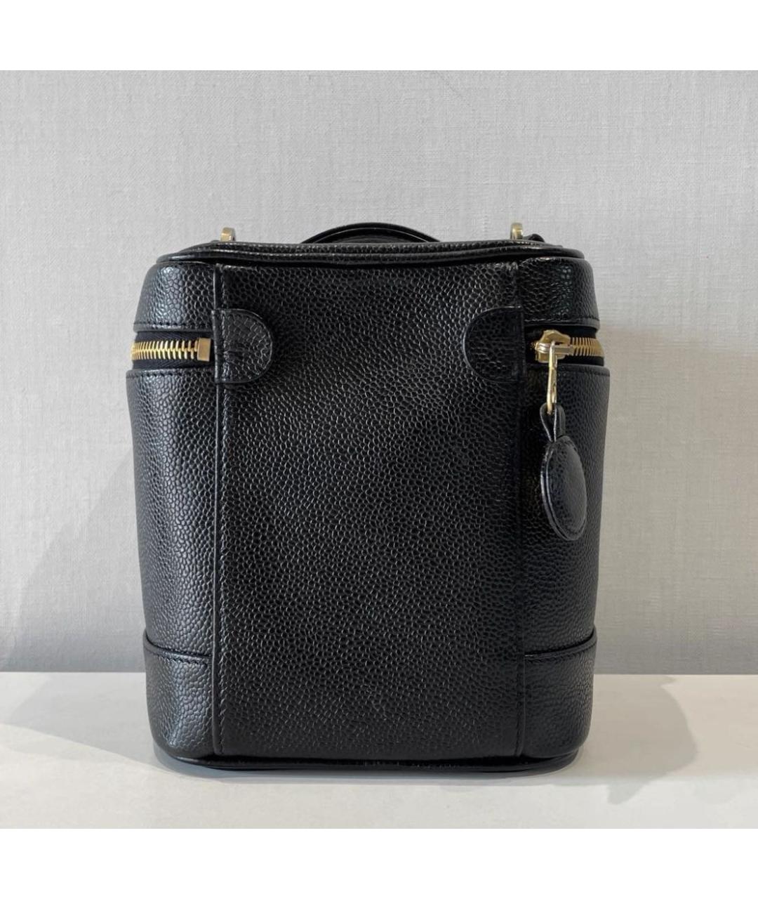 CHANEL Черная кожаная сумка через плечо, фото 3