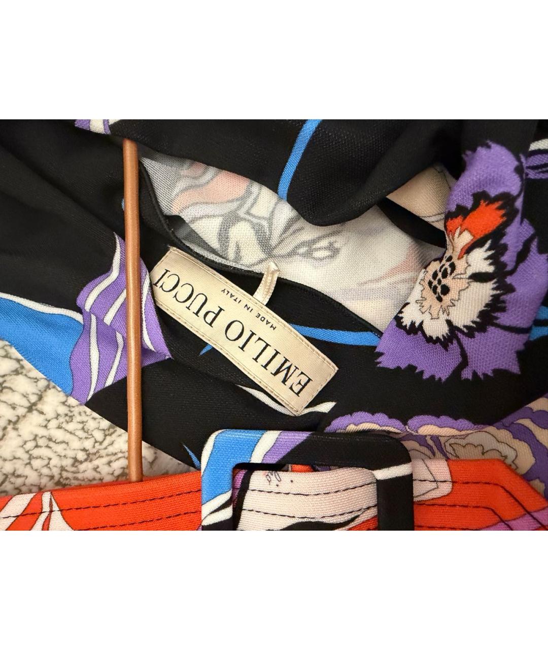 EMILIO PUCCI Мульти вискозное повседневное платье, фото 3