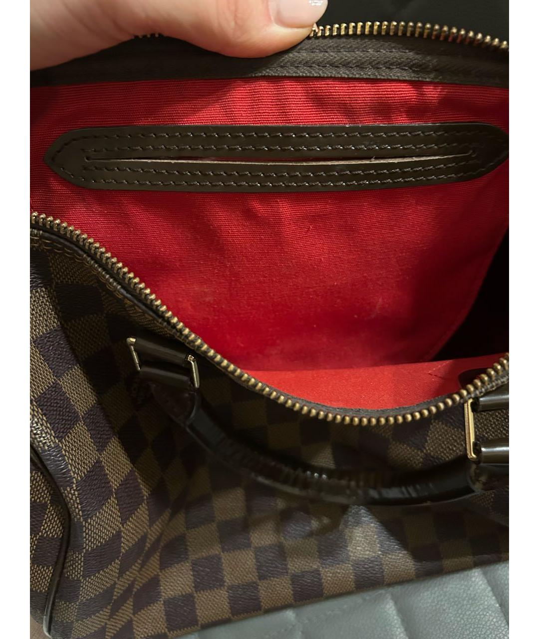 LOUIS VUITTON Коричневая сумка с короткими ручками, фото 4