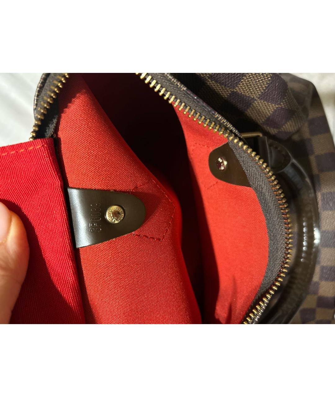 LOUIS VUITTON Коричневая сумка с короткими ручками, фото 5