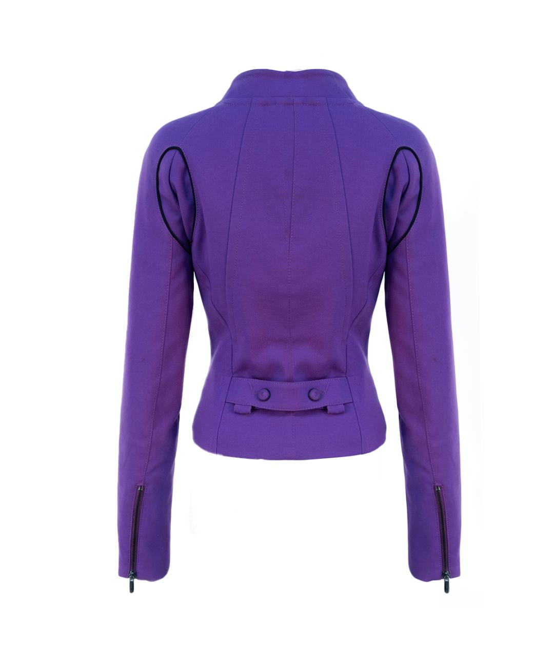 VERSUS VERSACE Фиолетовый полиэстеровый жакет/пиджак, фото 2