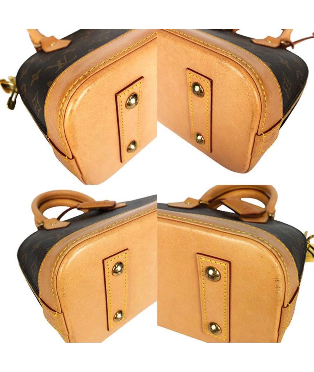 LOUIS VUITTON Коричневая сумка с короткими ручками, фото 4