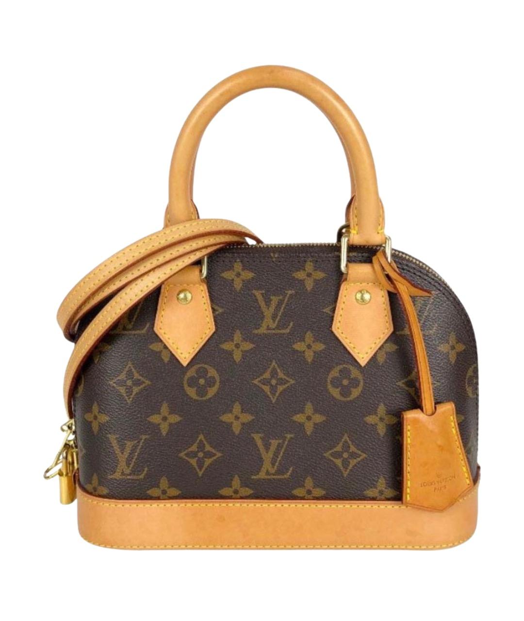LOUIS VUITTON Коричневая сумка с короткими ручками, фото 1