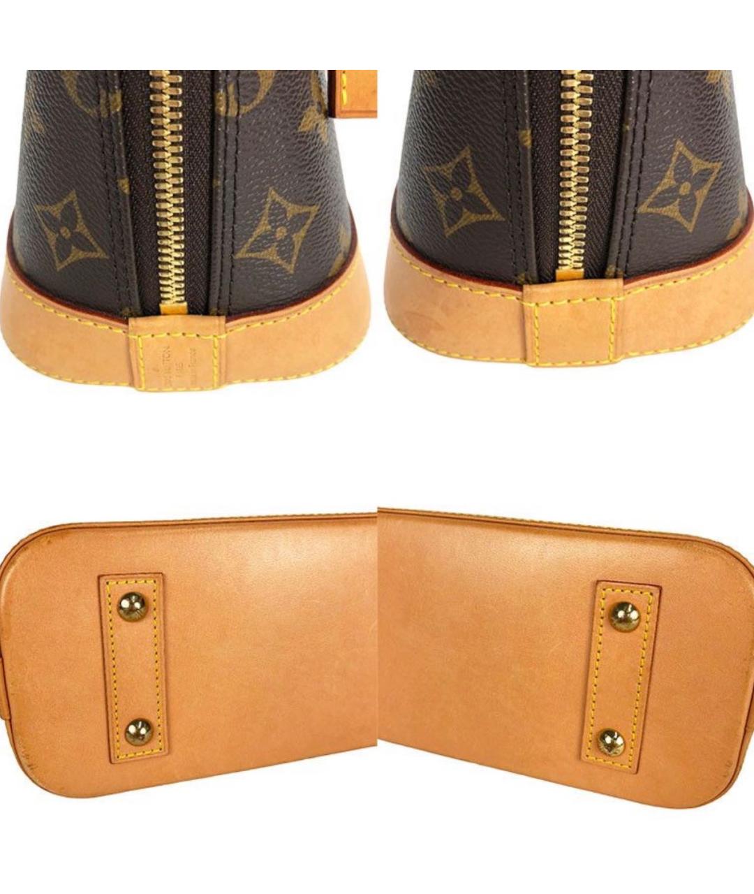 LOUIS VUITTON Коричневая сумка с короткими ручками, фото 3