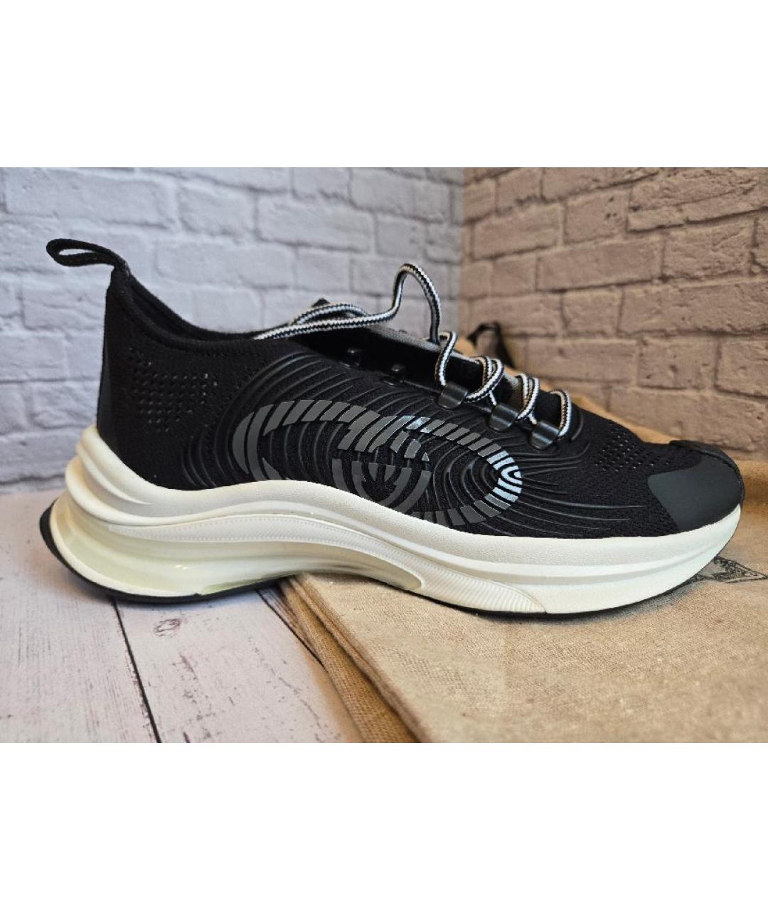 GUCCI Черные синтетические кроссовки, фото 6