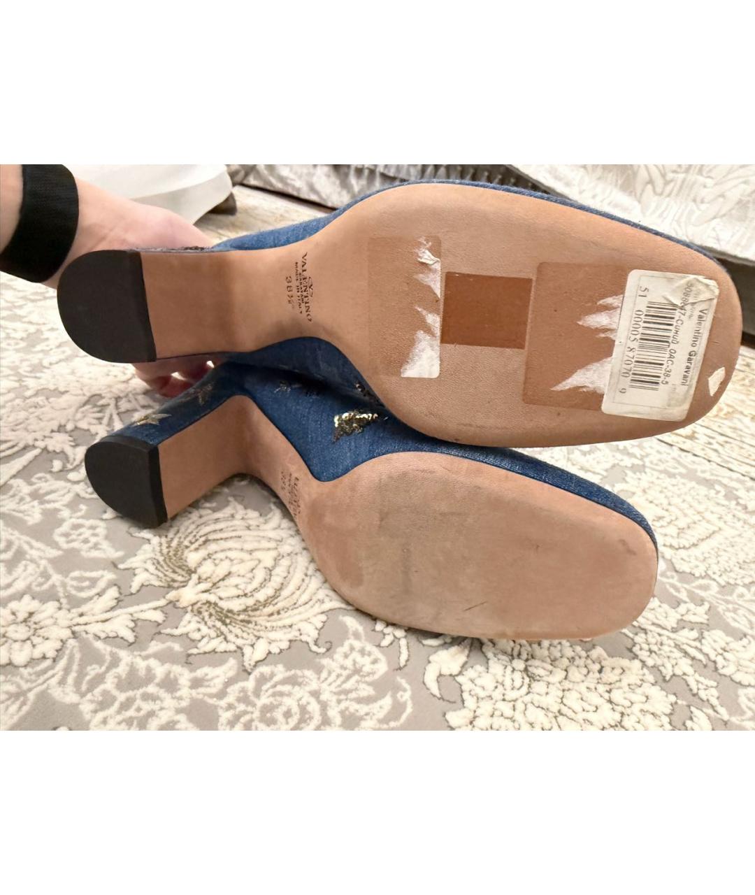 VALENTINO Синие полусапоги, фото 3