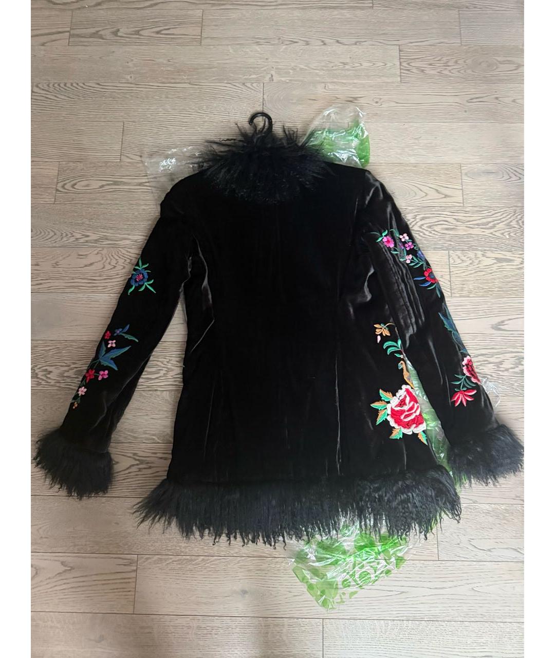 DOLCE&GABBANA Черное вискозное пальто, фото 2