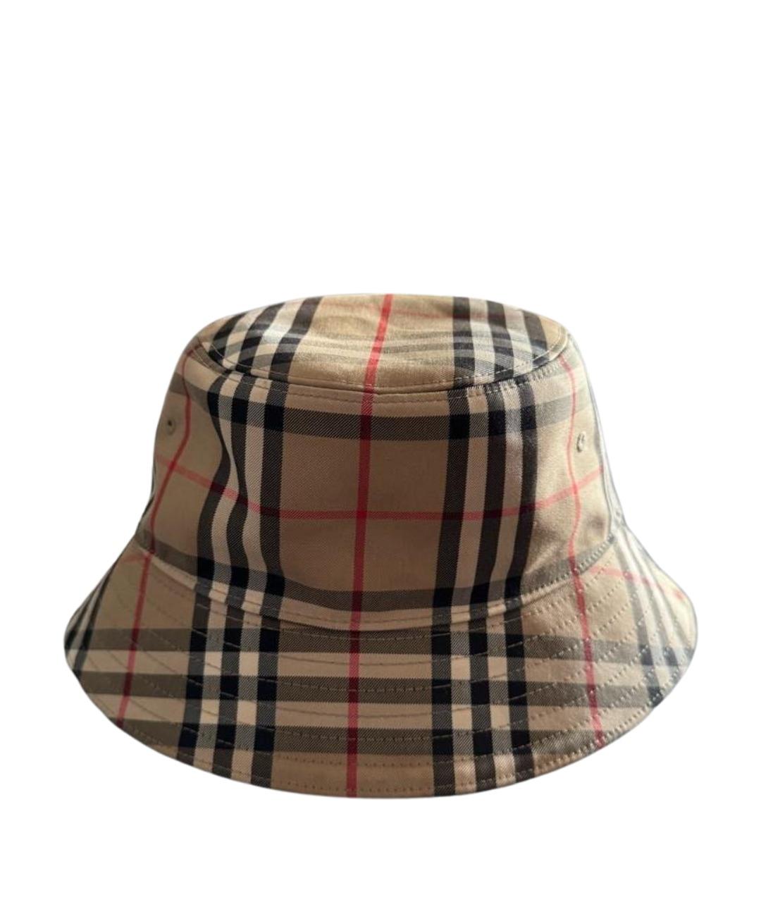 BURBERRY Коричневая хлопковая шляпа, фото 1