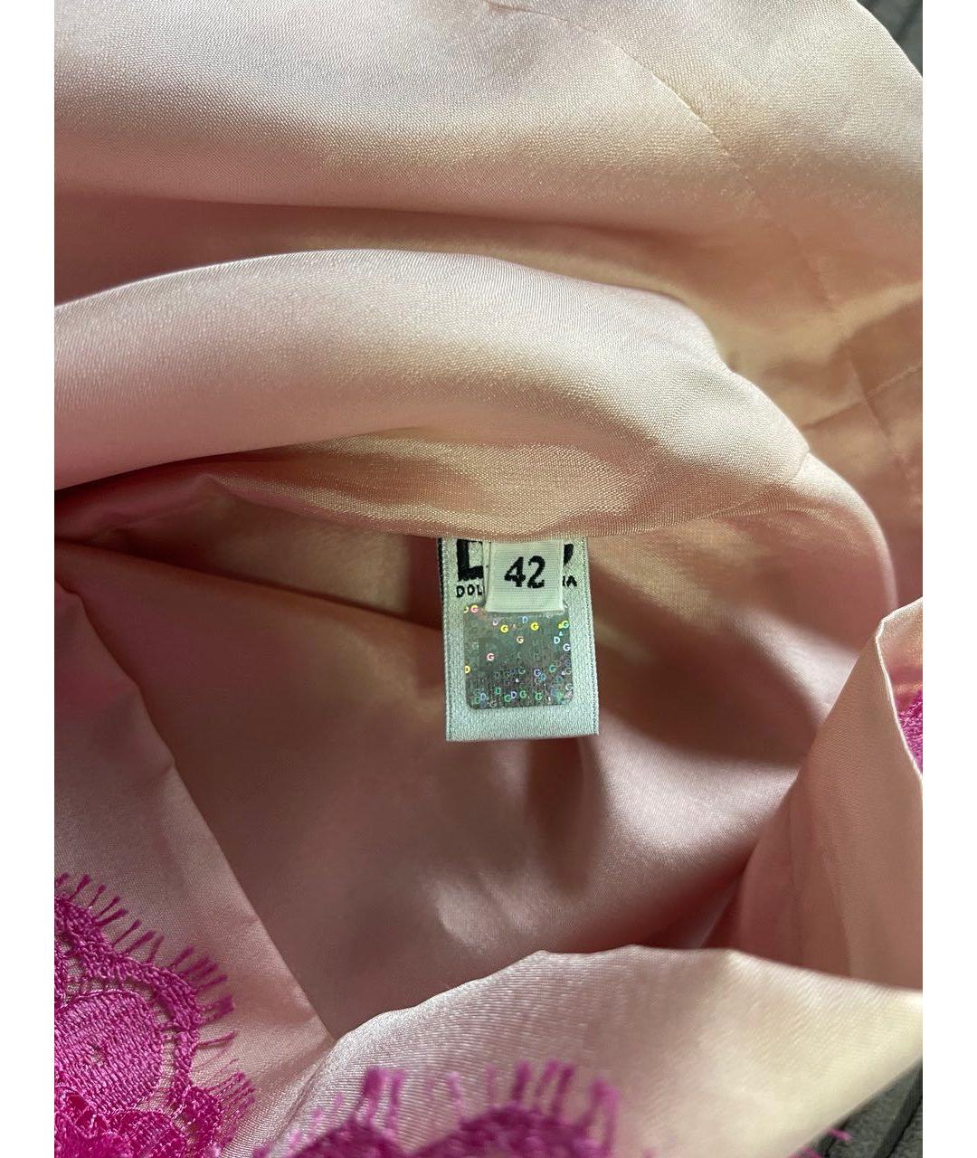 DOLCE&GABBANA Фуксия коктейльное платье, фото 8