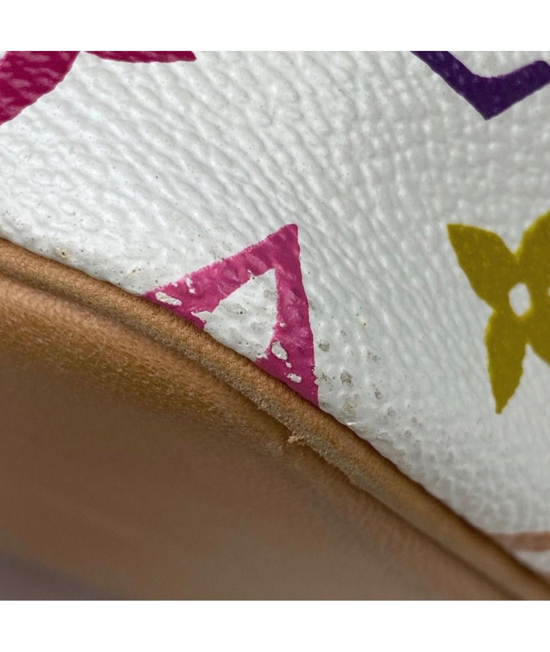 LOUIS VUITTON Белая кожаная сумка тоут, фото 5