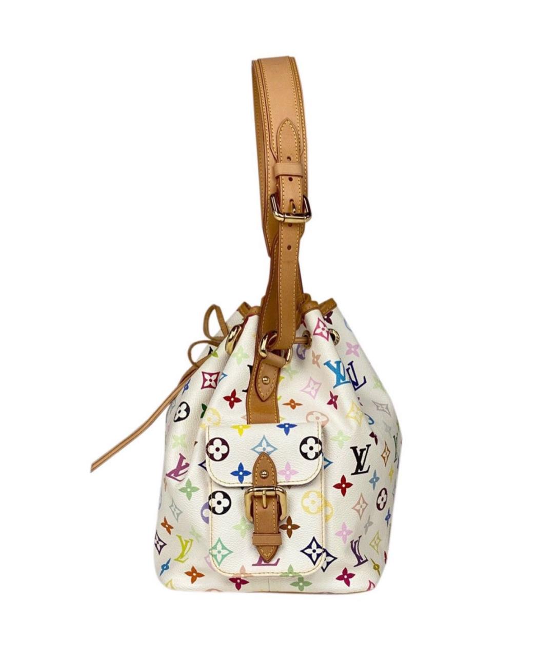 LOUIS VUITTON Белая кожаная сумка тоут, фото 2