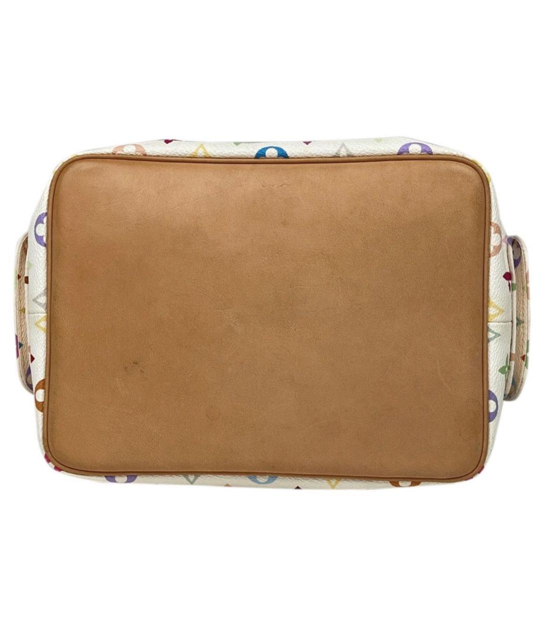 LOUIS VUITTON Белая кожаная сумка тоут, фото 4