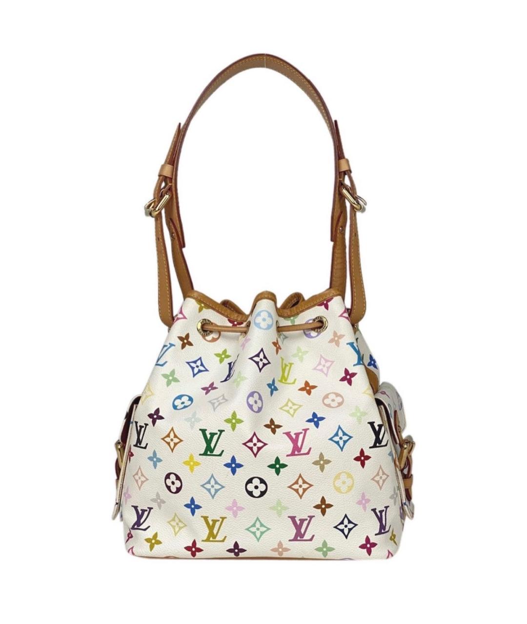 LOUIS VUITTON Белая кожаная сумка тоут, фото 3