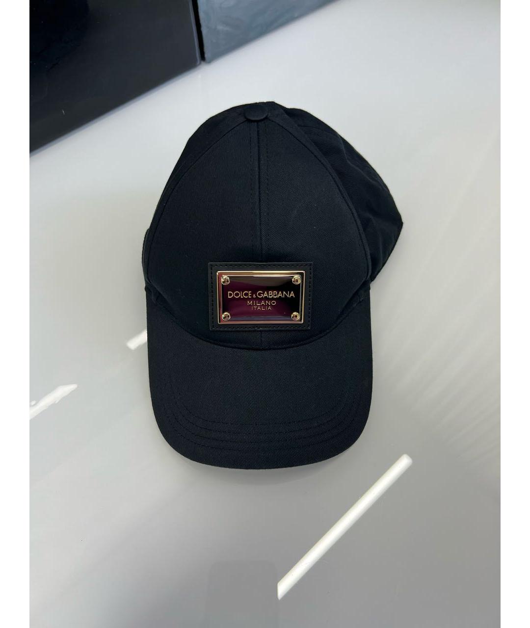 DOLCE&GABBANA Черная хлопковая кепка/бейсболка, фото 6