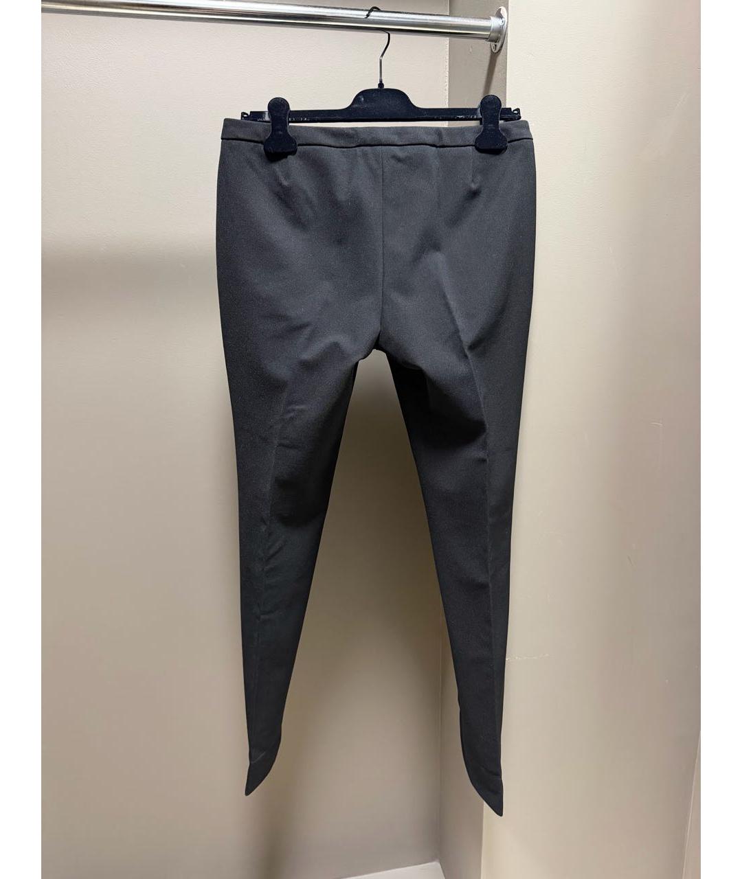 MONCLER Черные полиамидовые брюки узкие, фото 2